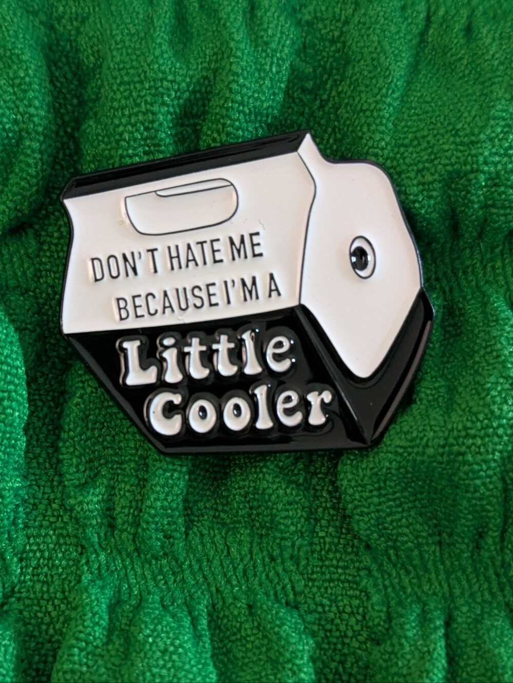 Enamel Pin "Don't Hate Me Because I'm A Little Cooler"